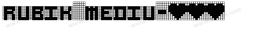 rubik mediu字体转换